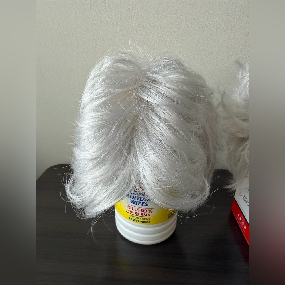 Lot of 2 Paula Young Synthetic Wigs A1029 & A2094 Gray Silver Short Style - Picture 2 of 14